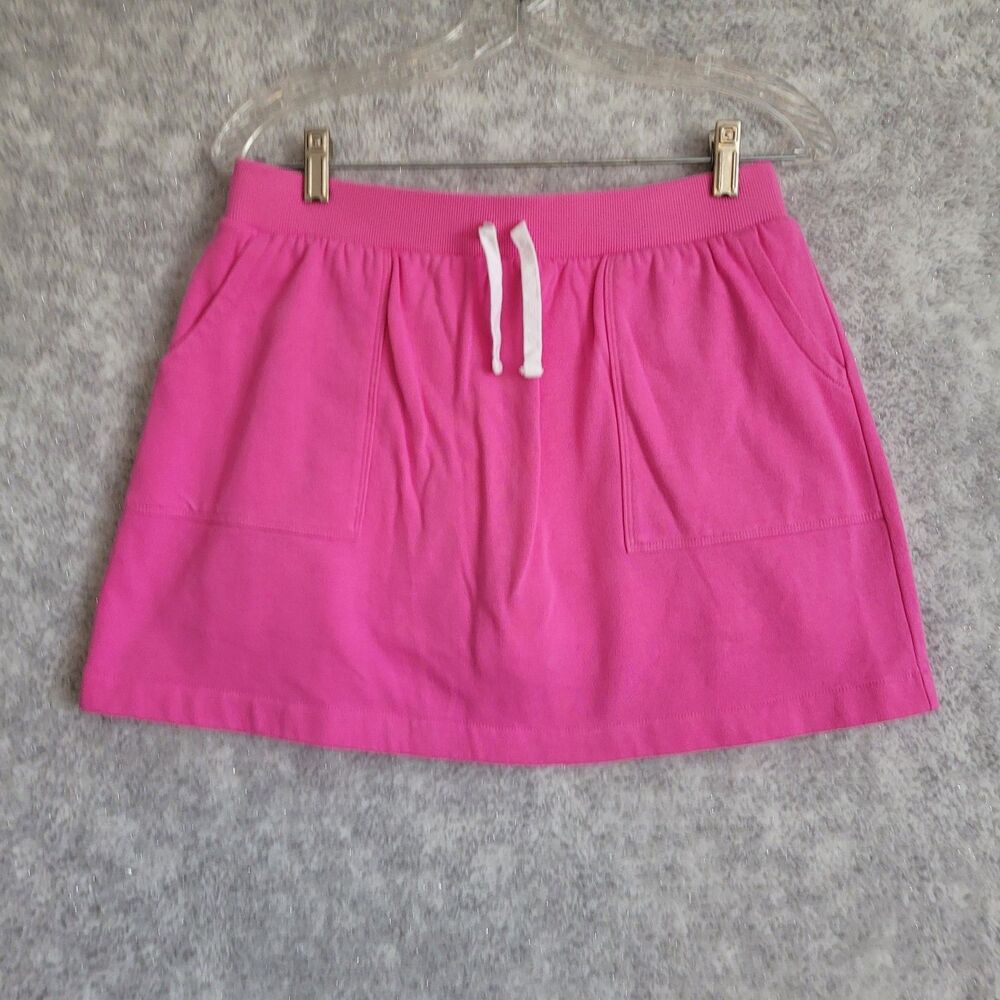 Wonder Nation Girls Pink Mini Skort size 18 Drawstring Pockets Casual School